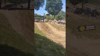 250 Moto 2 at Southwick going down the hill