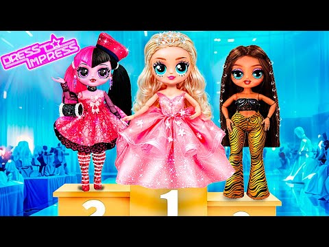 Barbie VS Bratz VS Monster High Desafio Extremo Em Vestir Se Para Impressionar 32 DIYs De Bonecas