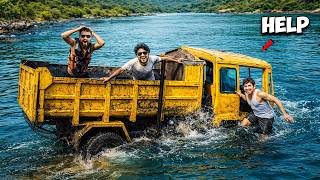 इतना गहरा पानी... Truck ही डूब गया 😭 || MR. INDIAN HACKER