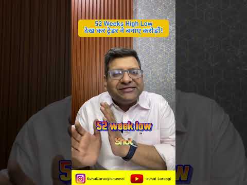 52 Weeks High Low देख कर ट्रेडर ने बनाए करोड़ों ! #shorts