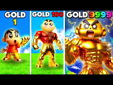 😱Upgrading to GOLD Shinchan in GTA 5!