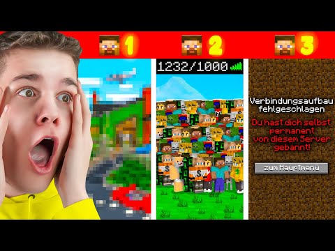 Random Spieler SERVER Geschenkt und 72 Stunden später… 😱 Minecraft