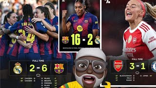 FIFA Should Cancel Women El Clasico 😂Madrid W 2-6 Barcelona W❤️💙Arsenal W 3-1 Chelsea 😂😂Both Men N W
