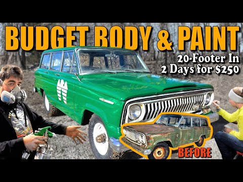 BUDGET Body & Paint ~ Jeep Wagoneer Gets WEEKEND MAKE-OVER!