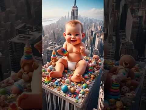 المونكي سرق العاب البيبي🙁💔#viral