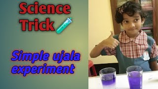 Simple ujala experiment | Easy Science Experiment To Do At Home For Kids