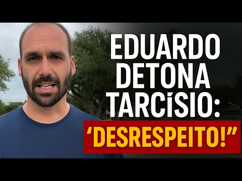 Eduardo ataca Tarcísio por negociar com EUA: “Desrespeito”