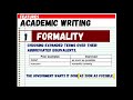 Academic Writing Concepts and Techniques