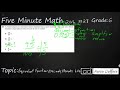 Understanding Decimals and Fractions