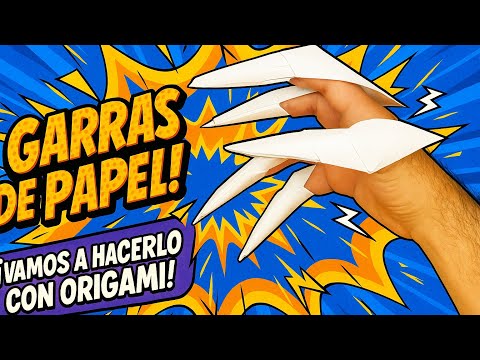 COMO HACER unas GARRAS de PAPEL estilo WOLVERINE | Origami Facil