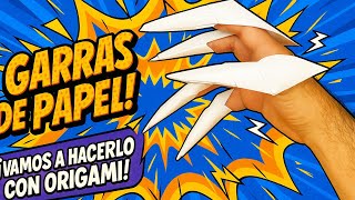 COMO HACER unas GARRAS de PAPEL estilo WOLVERINE | Origami Facil