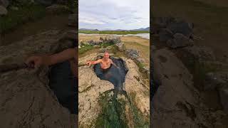 Hidden natural #hotspring in #Iceland #travel #nature #adventure