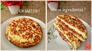 EN SARTÉN ESPONJOSO SIN AZUCAR CON POCOS INGREDIENTES / KETO