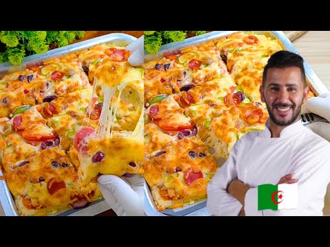 بيتزا كاري بالعجينة السائلة والكريمة البيضاء وصفة ولا أروع مباشرة مع الشاف فارس