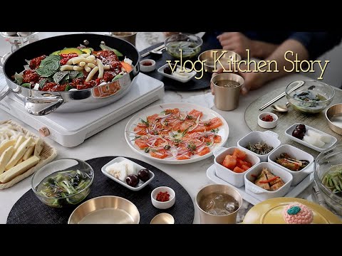집밥을 더 쉽고 맛있게🍳맛집보다 더 맛있는 닭갈비양념🥞뚝딱 팬케익브런치, 간단 프리타타, 팝콘, 봉골레 파스타, 새우탕면, 오이냉국, 연어셰비체