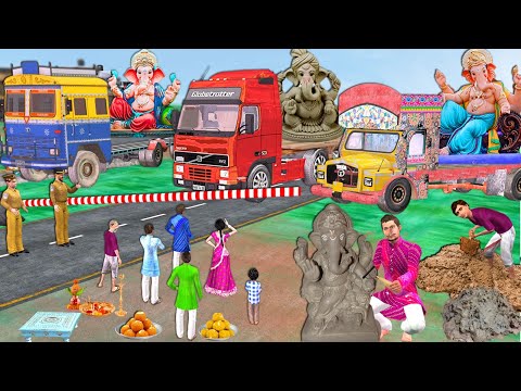 Garib Admi Selling Mitti Ganapathi Idol Mangal Murthi Ganesh Pooja Hindi Kahani Hindi Moral Stories