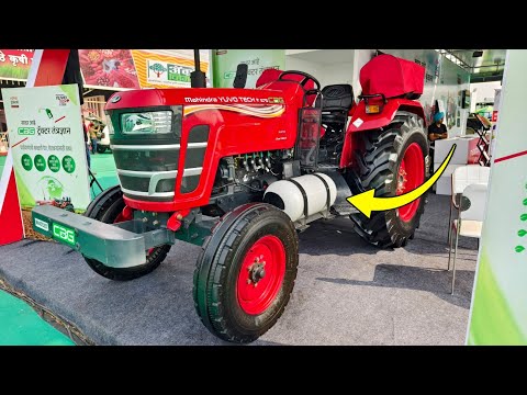 CNG🧯इंजन मे लॉन्च हुआ डीजल⛽इंजन से भी सस्ता ट्रैक्टर | Mahindra 575 | Mahindra Yuvo Tech 575 Cng 🚜