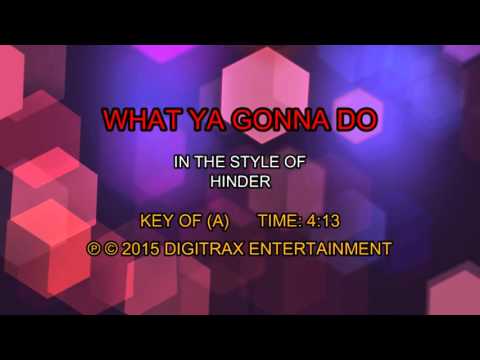 Hinder – What Ya Gonna Do (Backing Track)