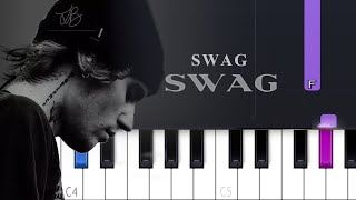 Justin Bieber - SWAG  | Piano Tutorial