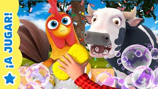 Bañamos a los animalitos de la Granja👨🏻‍🌾 La Granja de Zenón 🌈 Dibujos Educativos | A JUGAR 🥳