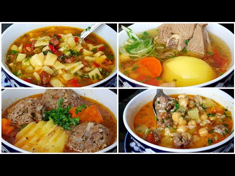 ТОП 4 СУПА НА КАЖДЫЙ ДЕНЬ/ШУРПА/ МАСТАВА/МАМПАР/СУП С ТЕФТЕЛЯМИ🔥ОТБОРНЫЕ РЕЦЕПТЫ