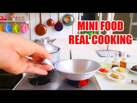 FRIED RICE AND SAUSAGE Kitchen Utensils Realistic Cooking Toy PLAY SET MINI FOOD.