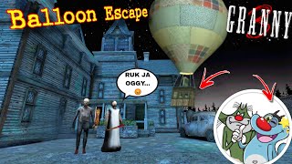 Oggy Granny Ka Balloon Lekar Bhaga 😂 - Granny 3 Balloon Escape Update With Oggy and Jack