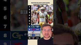 What is Boston College’s biggest game?