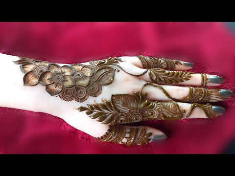 New Floral Back hand mehndi design | simple mehndi | mehndi ka design | Mehndi design | Mehndi