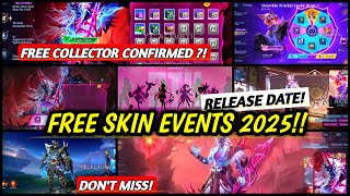 NEW !! MOSKOV FREE COLLECTOR (CONFIRMED?!) AND MORE UPCOMING FREE SKINS EVENT 2025! - MLBB