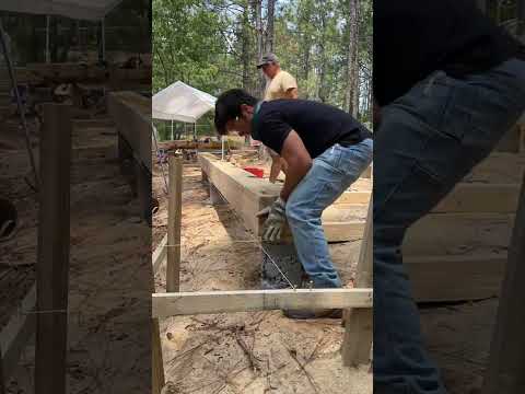 Timber to piers
