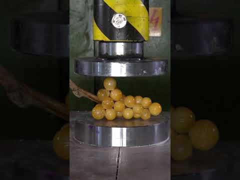 Glass Fruits Crushed by Hydraulic Press! 😱🍎💥 #hydraulicpress #glasscrush #satisfying