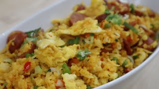 Cómo preparar un arroz económico de Salchicha súper delicioso!