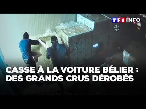 Casse à la voiture bélier : des grands crus dérobés