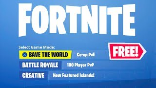how to get save the world for free in fortnite - fortnite pve free release date