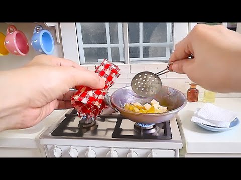 5 Minute Cooking  Stir Fry Mushroom & Tofu | MINIATURE COOKING REAL TOY FOOD #asmrsounds