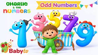 Let’s Learn Odd Numbers! 🔢😊 | Count Along with Charlie: 1, 3, 5, 7, 9 | Baby TV for Kids