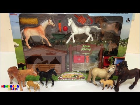 Set de Caballos🐎  y Establo para niños de Country Life | Mimonona Stories