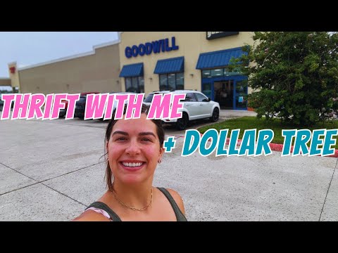 BIG THRIFTING HAUL AT GOODWILL!!! + DOLLAR TREE HOUSEHOLD HAUL | THRIFT HAUL 2025
