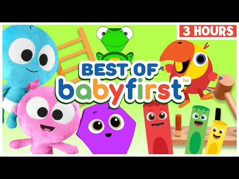 BabyFirst best videos | Larry's Surprise Eggs | Color Crew | Songs | Shapes | 3 Hours | Baby First