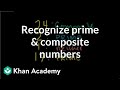 Identifying Prime and Composite Numbers