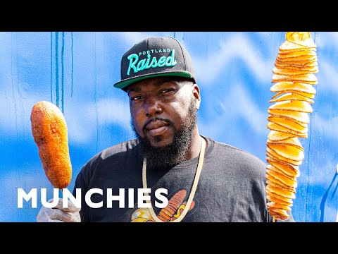 YouTube video thumbnail: The Fair Food King Of Portland Oregon