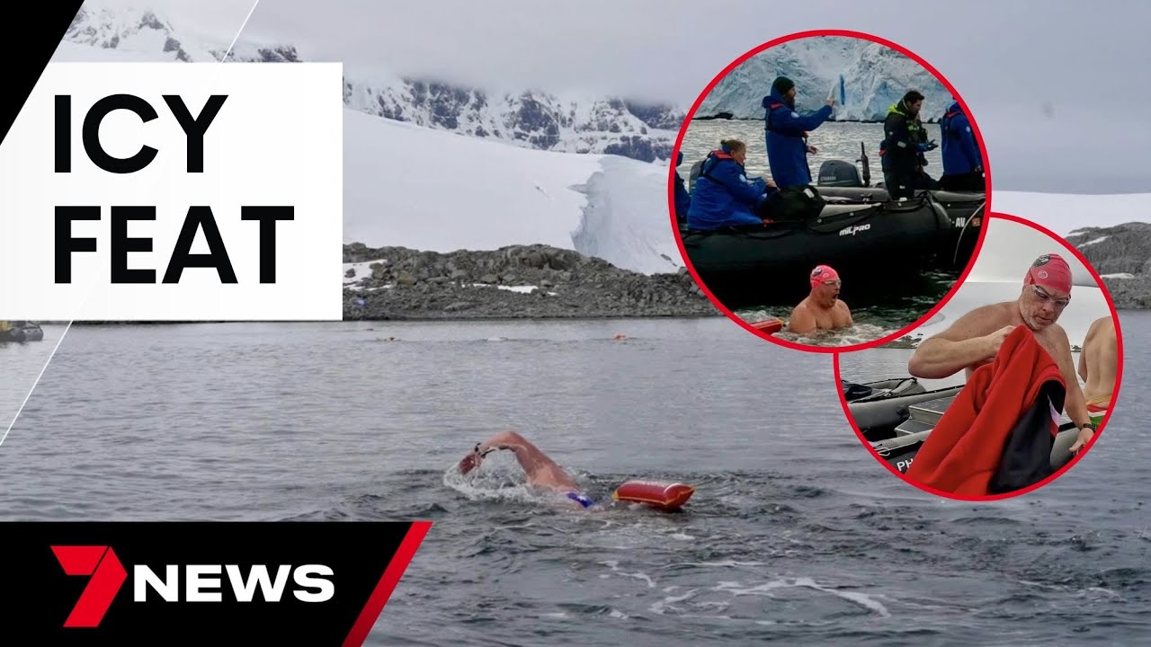 Aussie swimmer conquers the South Pole in budgie smugglers