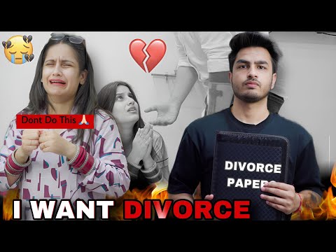 DIVORCE PRANK ON WIFE || SHE STARTED CRYING | THE ODDINARY COUPLE