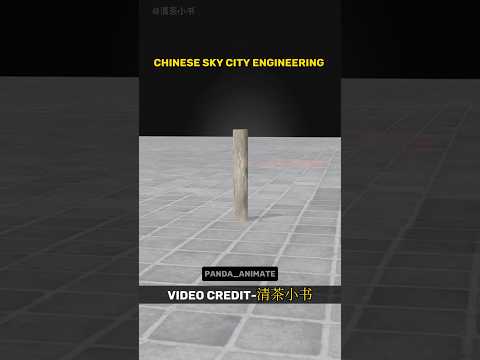 Chinese Sky City Building Engineering SECRET...😱#shorts