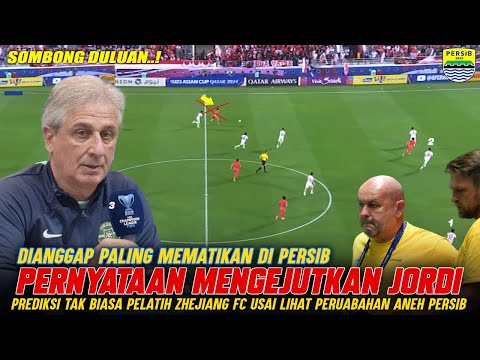 Mengejutkan!! Pernyataan Konyol Pelatih Zhejiang FC Sebut PERSIB Seperti Ini