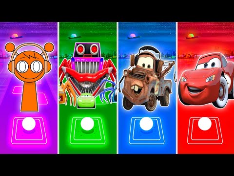 Sprunki Dance 🆚 Truck Eater 🆚 Cars 3 Mater 🆚 Lightning McQueen-Tiles Hop By V Gamer