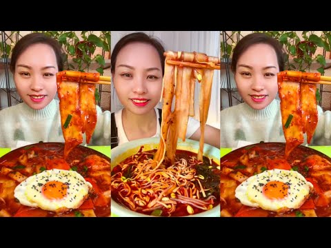 Asmr Chinese Food Mukbang Eating Show Noodles | Chinese Spicy Noodles Food Mukbang