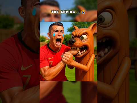 OMG! Ronaldo को काट लिया एक D*g ने 😢😱 #Ronaldo #ViralShorts #Football