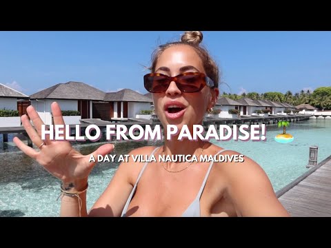 Swimming with sharks in paradise!!!! @ Villa Nautica Maldives